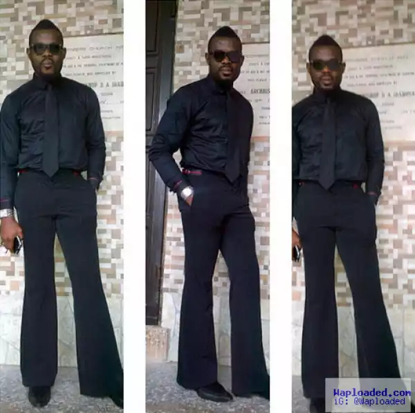 Actor Emeka Enyiocha Steps Out In All Black